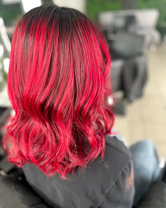 Color fantasía rojo intenso